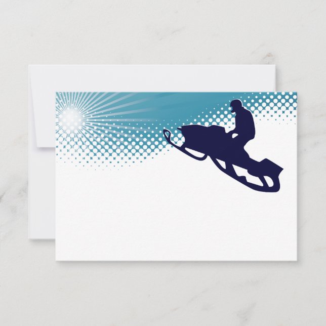 sky high snowmobile invitation (Front)