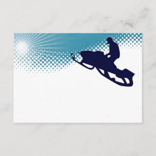 sky high snowmobile invitation
