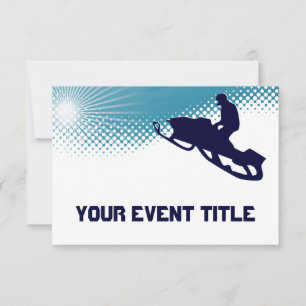 sky high snowmobile invitation