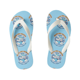 "Sky High Voyager" Pilot-In-Training Kid's Flip Flops