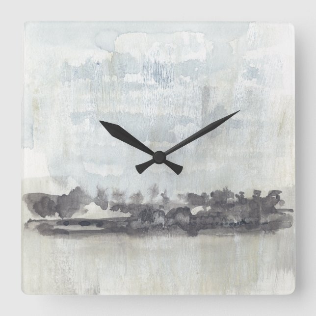 Sky Horizon - Neutral Colours Square Wall Clock (Front)