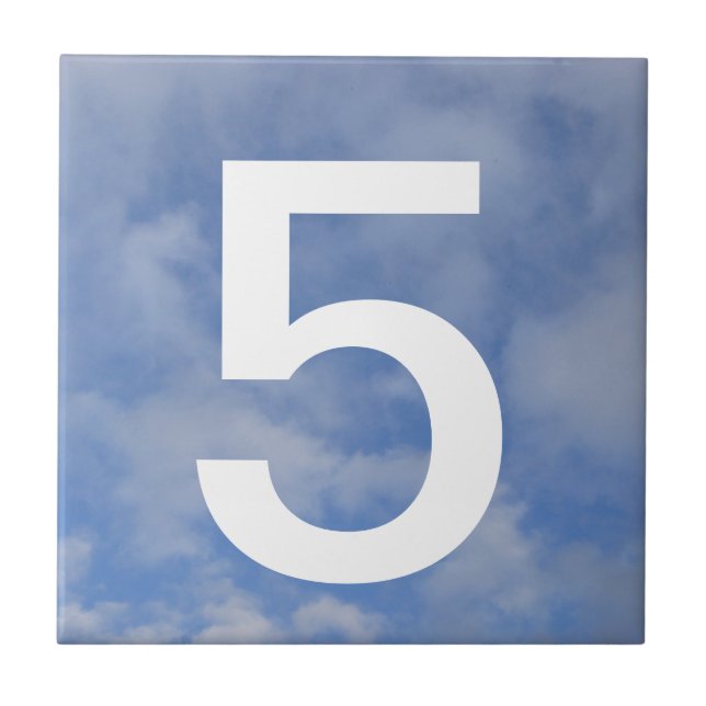 Sky House Number Tile (Front)
