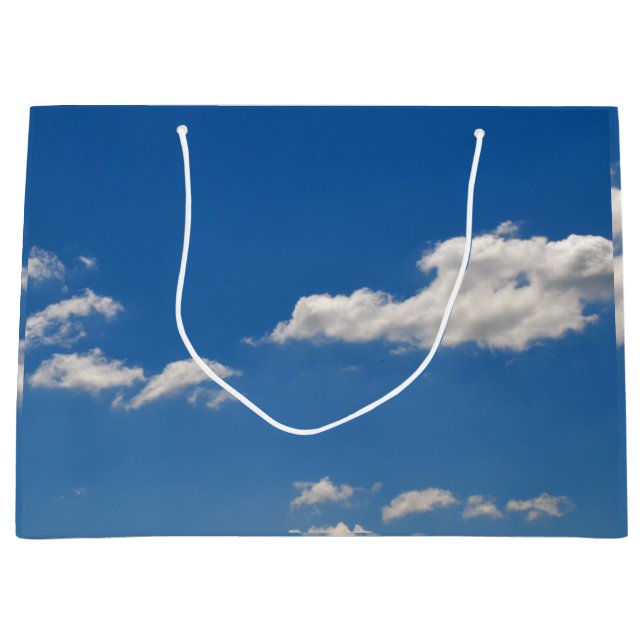 Sky is blue and white clouds are passing by  large gift bag (Front)