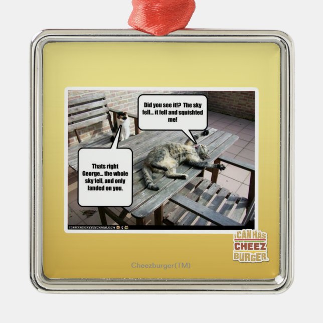 Sky is Falling Metal Tree Decoration (Front)