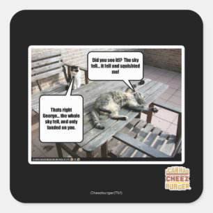 Sky is Falling Square Sticker