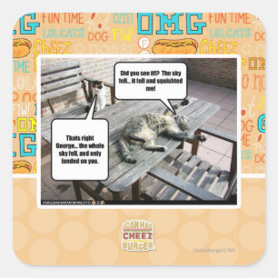 Sky is Falling Square Sticker