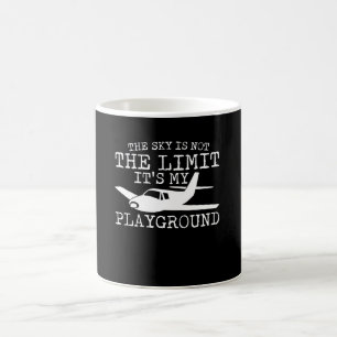 Sky Is Not Limit Its My Playground Pilot Coffee Mug