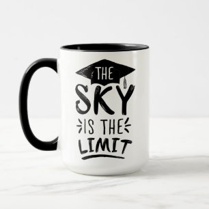 Sky is the Limit Clever Graduation Captions Cute Mug
