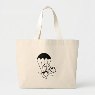 Sky Jump Wedding Large Tote Bag