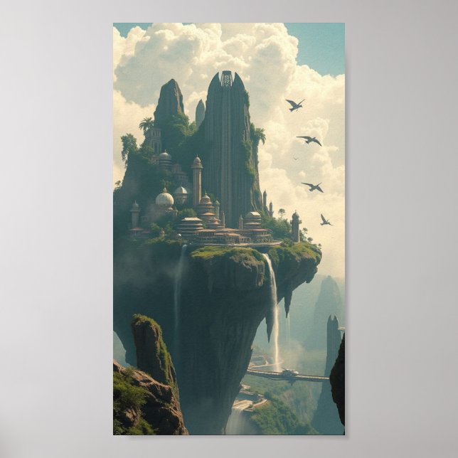 Sky Kingdom of the Ancients – Floating Fortress Fa Poster (Front)