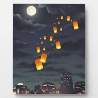 Sky lantern/yellow lamp/night light plaque