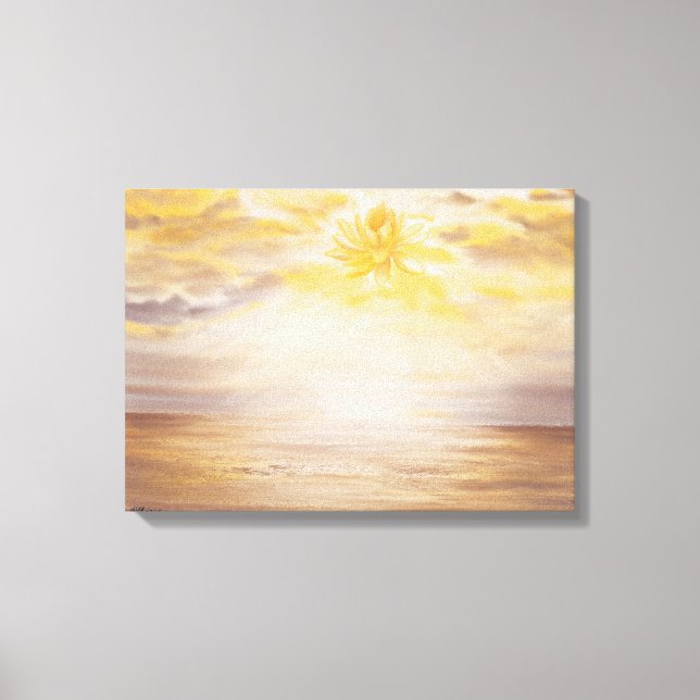 Sky Lotus Canvas Print (Front)
