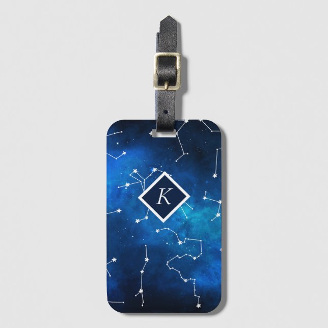 Sky Map Constellation Galaxy Astronomy Lover Luggage Tag (Front Vertical)
