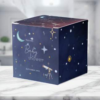 Sky Moon & Stars Celestial Baby Shower  Favour Box