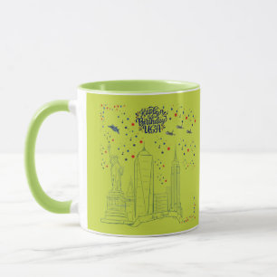 Sky of Liberty Flames lime Mug