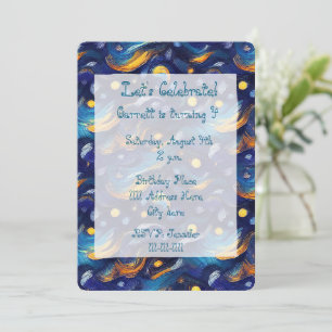 Sky of Stars Birthday Invitation