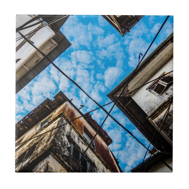 Sky Over Stonetown, Zanzibar Tile (Front)