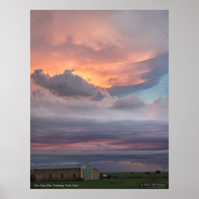 Sky Painted Clouds Poster (Front)