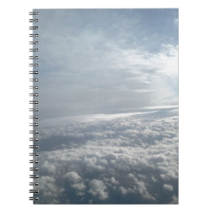 Sky, Plane View, Beautiful Clouds Notebook