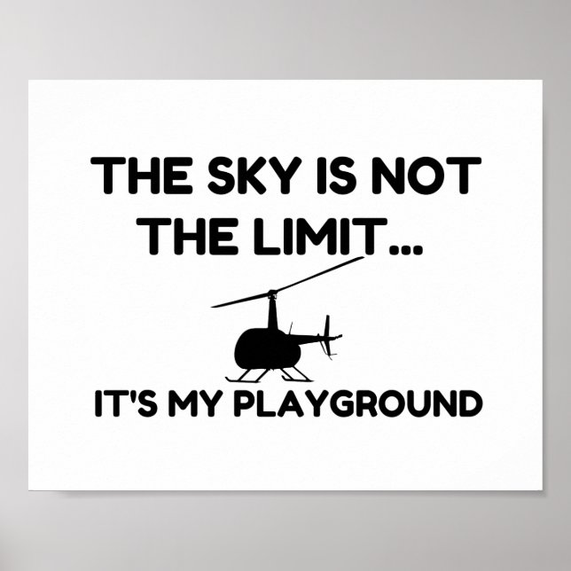 SKY PLAYGROUND Helicopter Poster (Front)