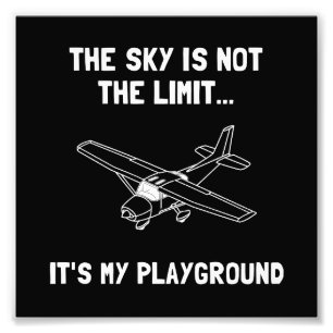 Sky Playground Plane Photo Print