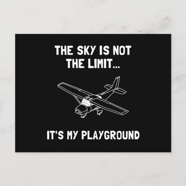 Sky Playground Plane Postcard (Front)