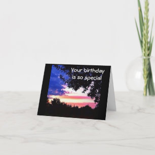 SKY PUT ON A "SPECIAL DISPLAY" ON YOUR BIRTHDAY CARD