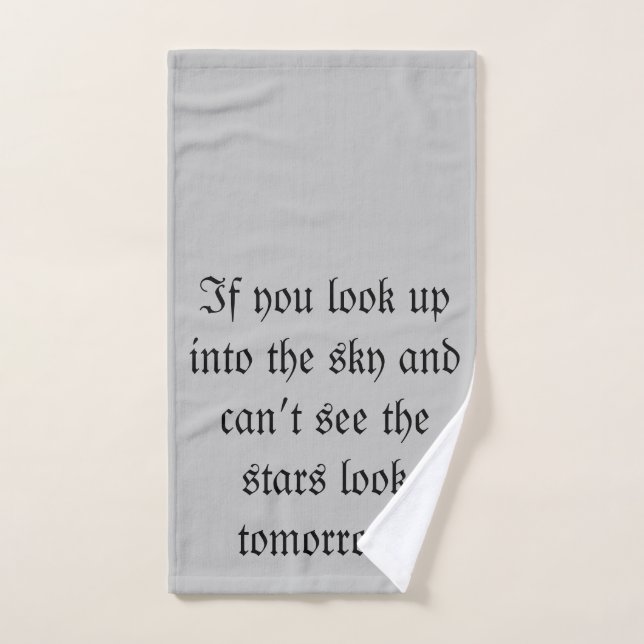 SKY quote hand towel (Hand Towel)