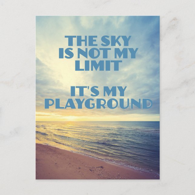 Sky Quote Postcard (Front)