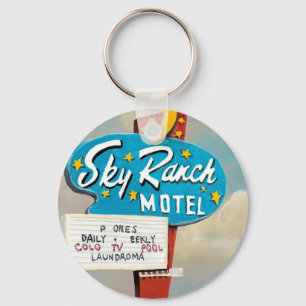 Sky Ranch Motel Sign Key Ring