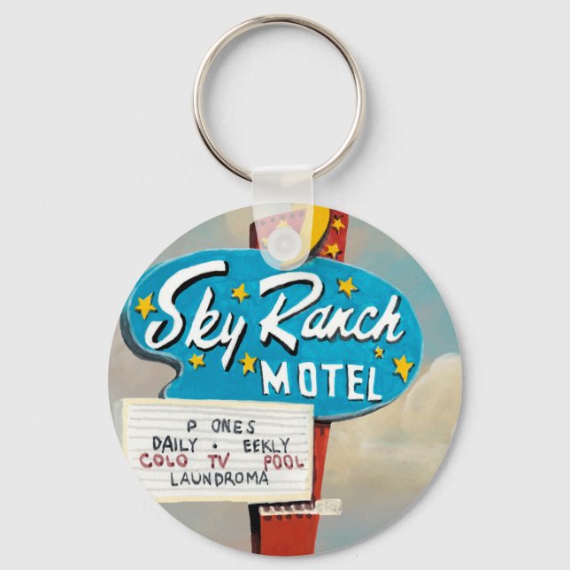 Sky Ranch Motel Sign Key Ring (Front)