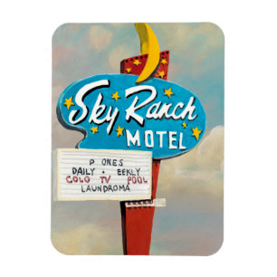 Sky Ranch Motel Sign Magnet