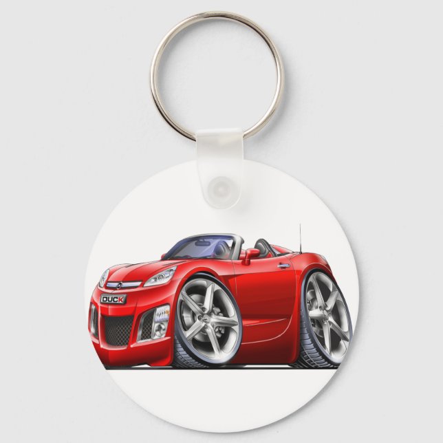 Sky Red Car Key Ring (Front)