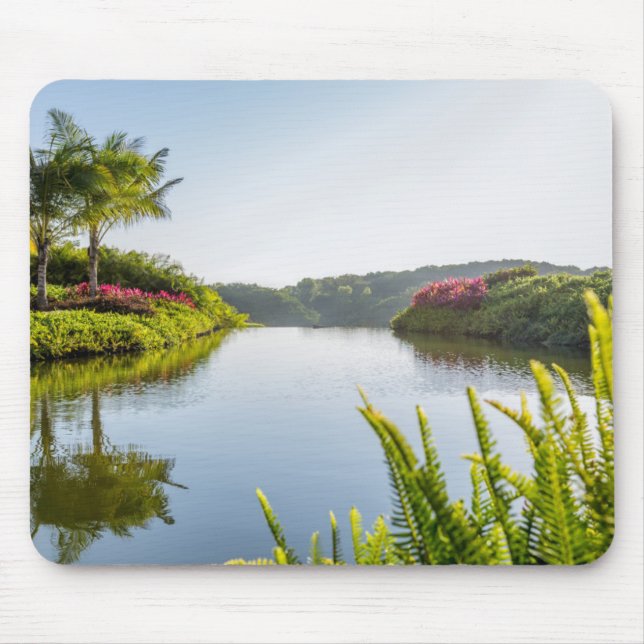 Sky Reflected In Still Tropical Lake Mouse Mat (Front)