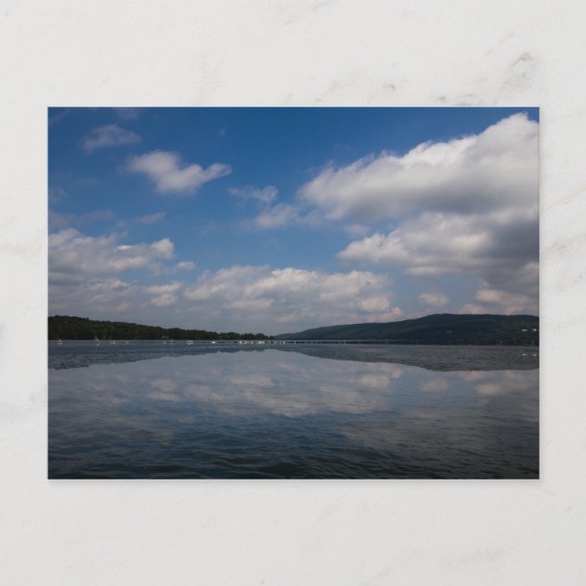 Sky Reflection on Keuka Lake, New York Postcard (Front)