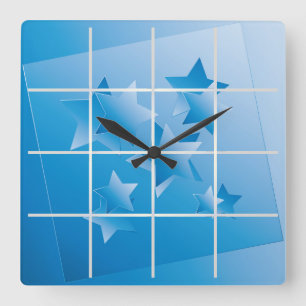 Sky s  windows square wall clock
