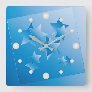 Sky s  windows square wall clock
