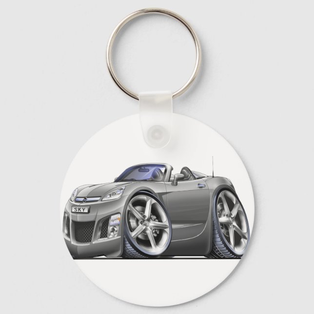 Sky Silver Car Key Ring (Front)