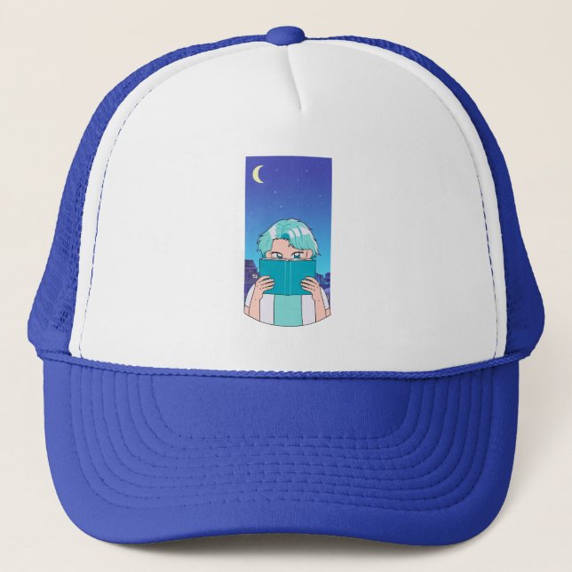 Sky Simple Hut Trucker Hat (Front)