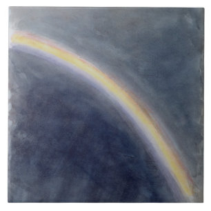 Sky Study with Rainbow, 1827 (w/c on paper) Tile
