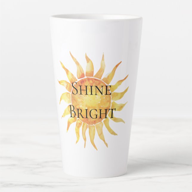 Sky Sun Shine Bright Latte Mug (Front)