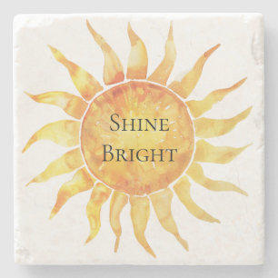 Sky Sun Shine Bright Stone Coaster