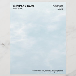 Sky Texture 01 Customized Letterhead