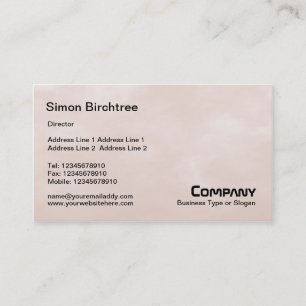 Sky Texture 01 - Light Brown Business Card