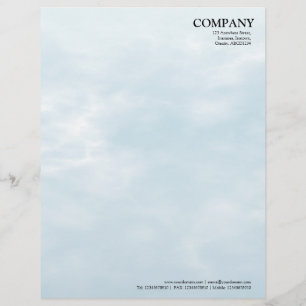 Sky Texture 02 Custom Letterhead