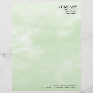 Sky Texture 02 Light Green Personalized Letterhead