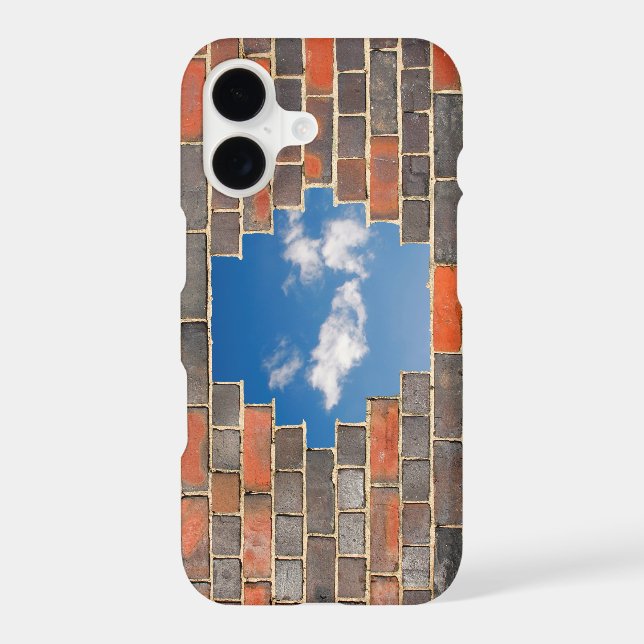 Sky through a hole in a brick wall (Back)