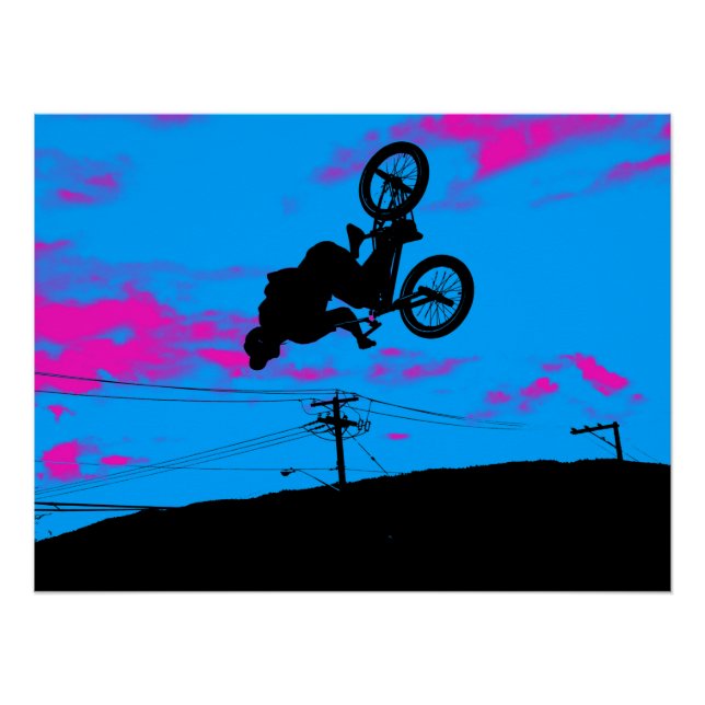 Sky Trekking - BMX Rider Poster (Front)