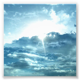 Sky view photo print