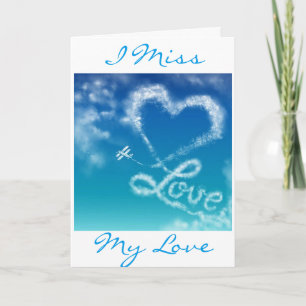 SKY WRITING MISS YOU EVERY DAY/EVERY WAY CARD